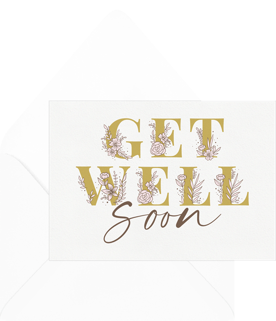 Get Well Flowers Cards