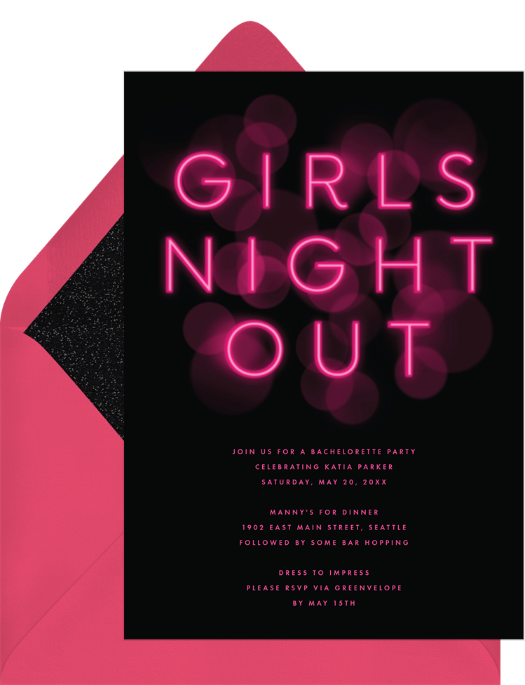 Ladies Night Out Invitation Templates Free