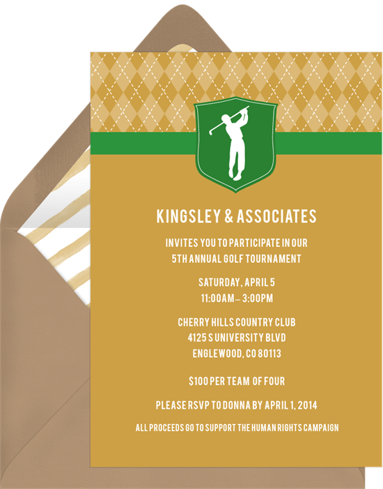 Golf Swing Save The Dates Greenvelope Com