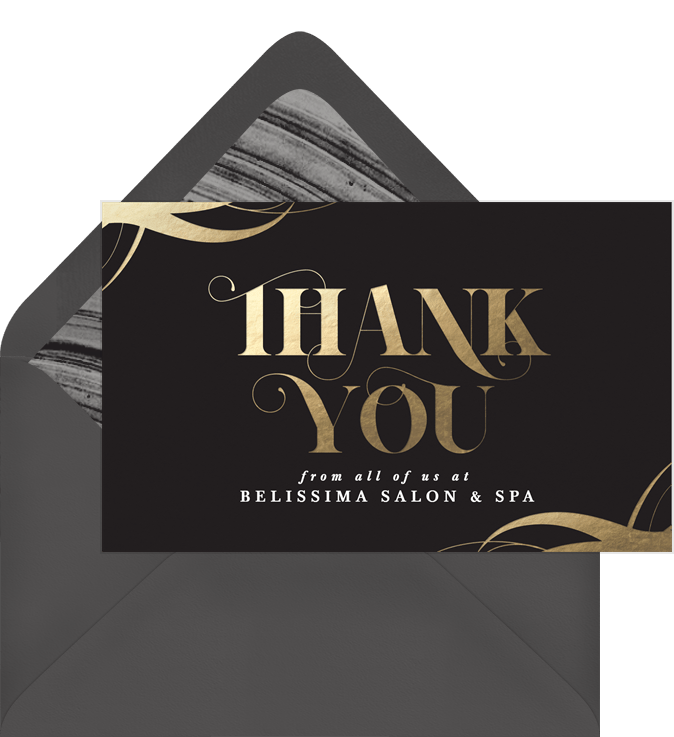 Grand Opening Business Classic Thank You Notes