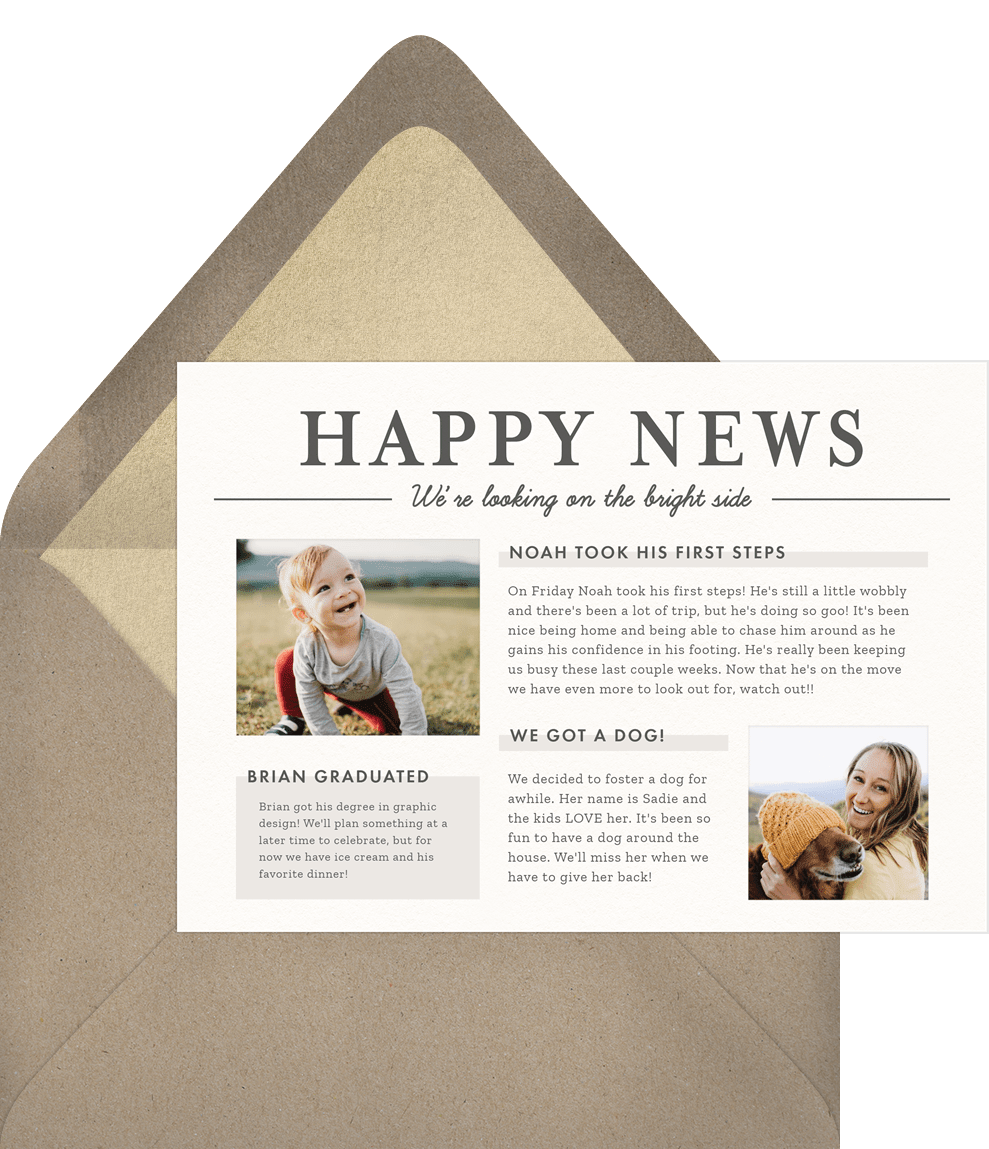 Happy News Cards