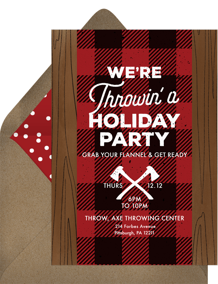 Holiday Throw Down Invitations