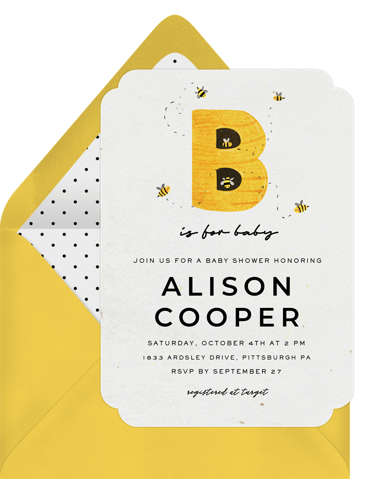 Honey B Invitations | Greenvelope.com