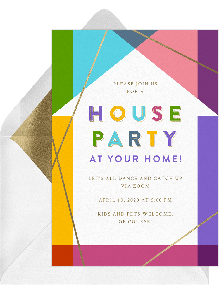 House Party Invitations | Greenvelope.com