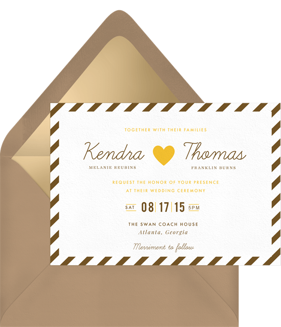 Love Stripes Invitations Greenvelope Com