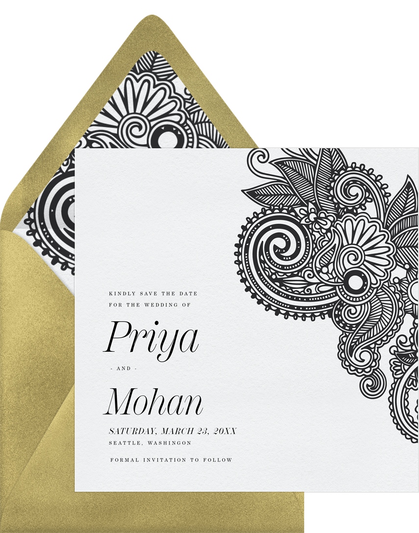 Marvelous Mehndi Save The Dates