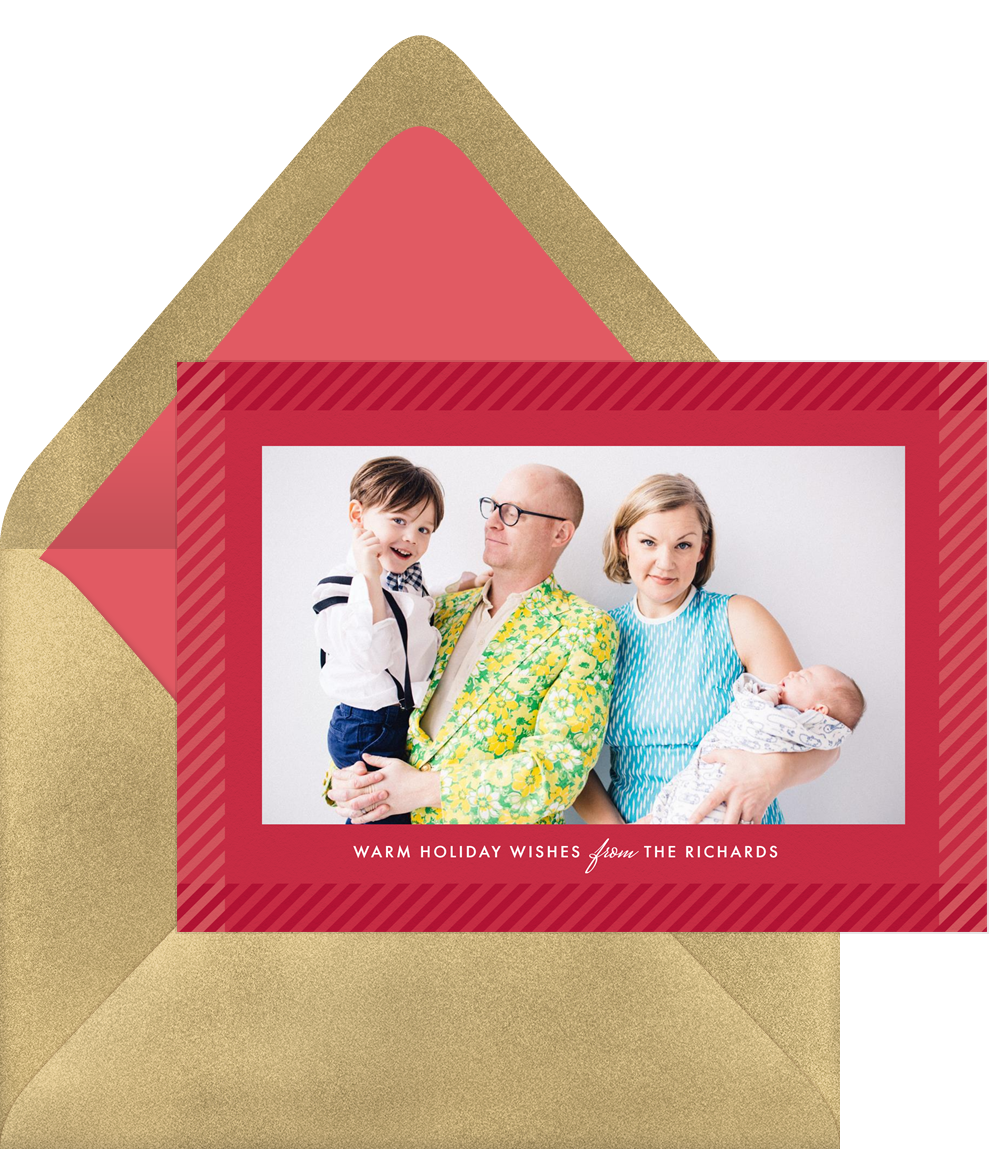 Modern Holiday Plaid Cards