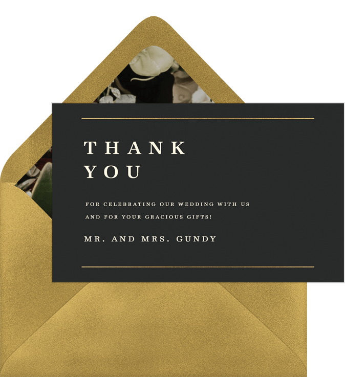 Modern Type Thank You Notes