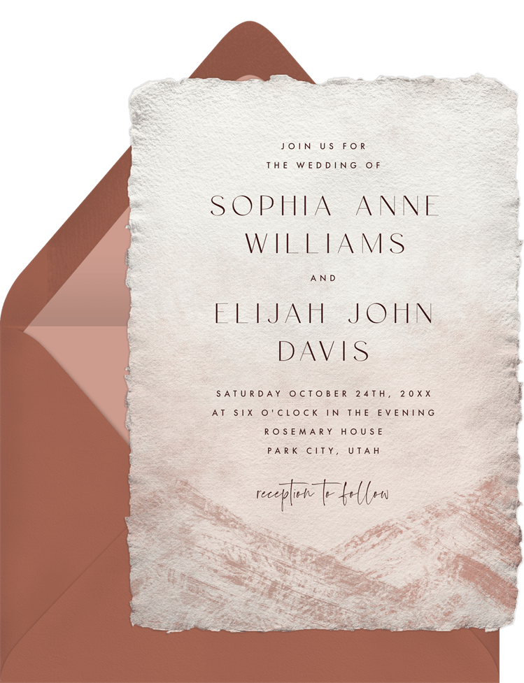 Mountain Range Invitations