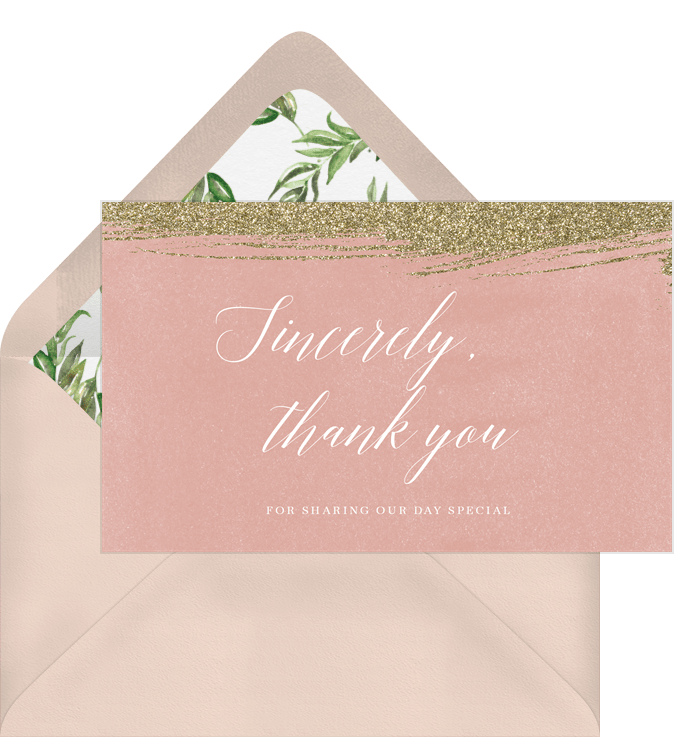 Natural Sparkle Thank You Notes | Greenvelope.com