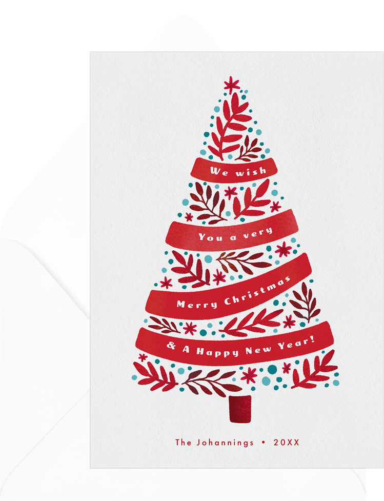 Nordic Christmas Tree Cards | Greenvelope.com