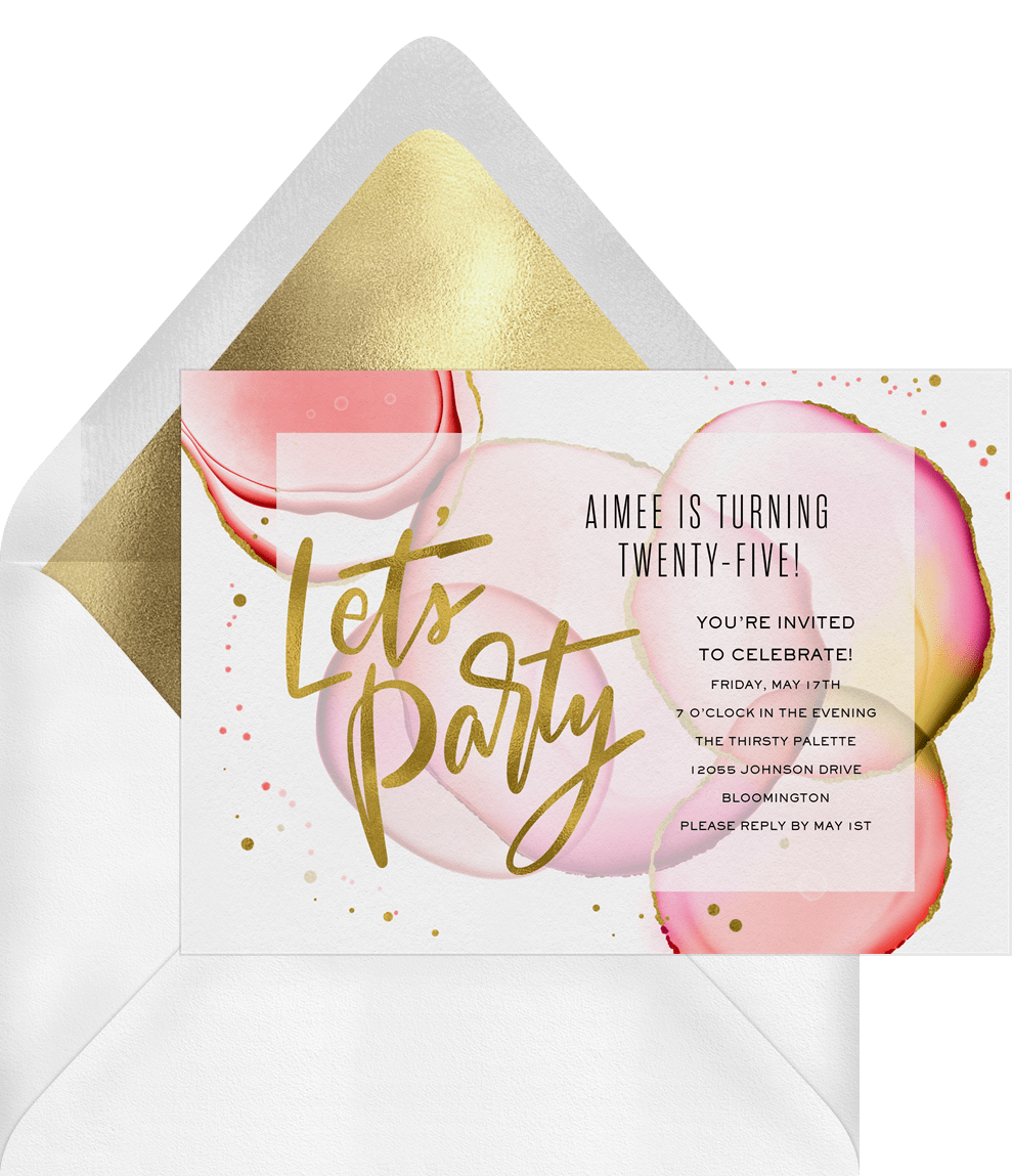 Party Splashes Invitations