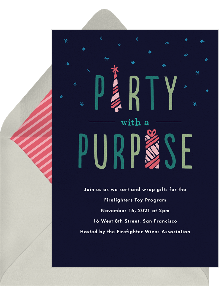 Party With A Purpose Invitations | Greenvelope.com