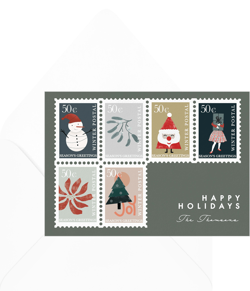 Postage Stamps Cards