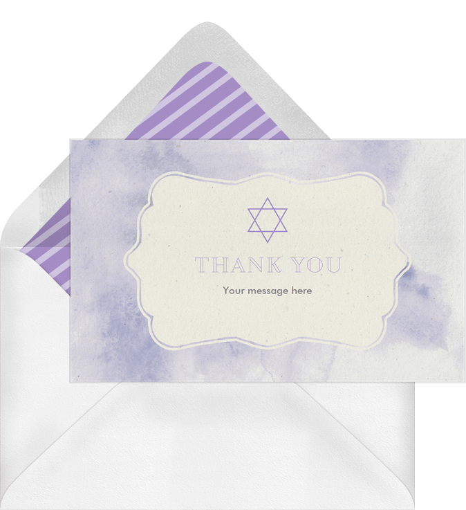 Pretty Pastels Thank You Notes In Purple Greenvelope Com