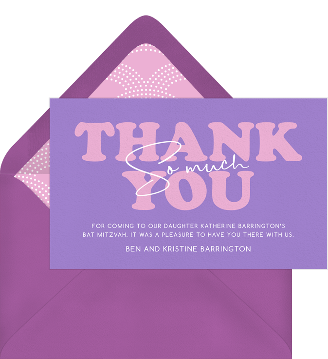 Retro Type Thank You Notes