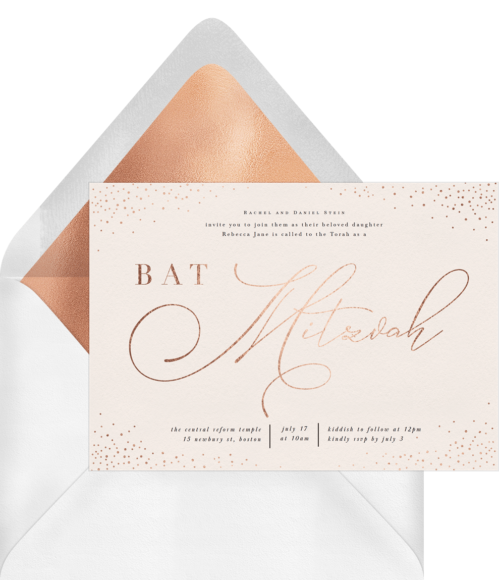 Shimmer And Sparkle Invitations in White | Greenvelope.com