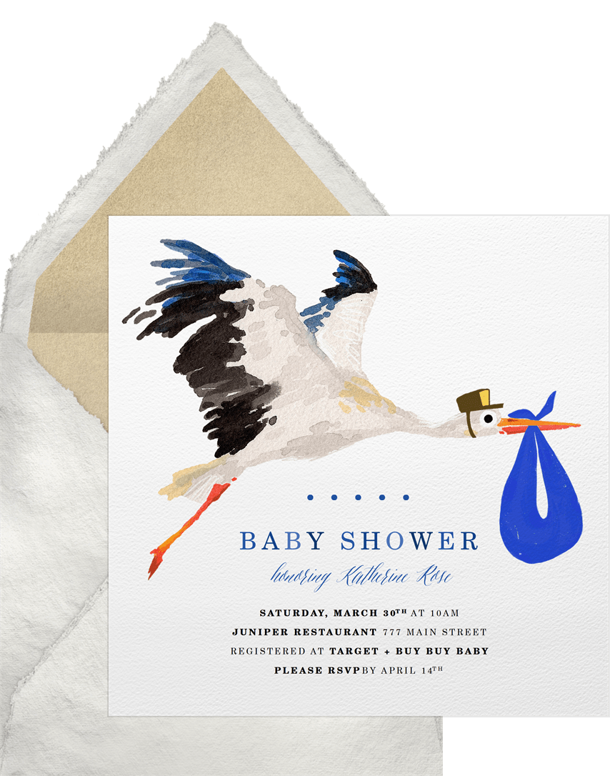 stork invitations