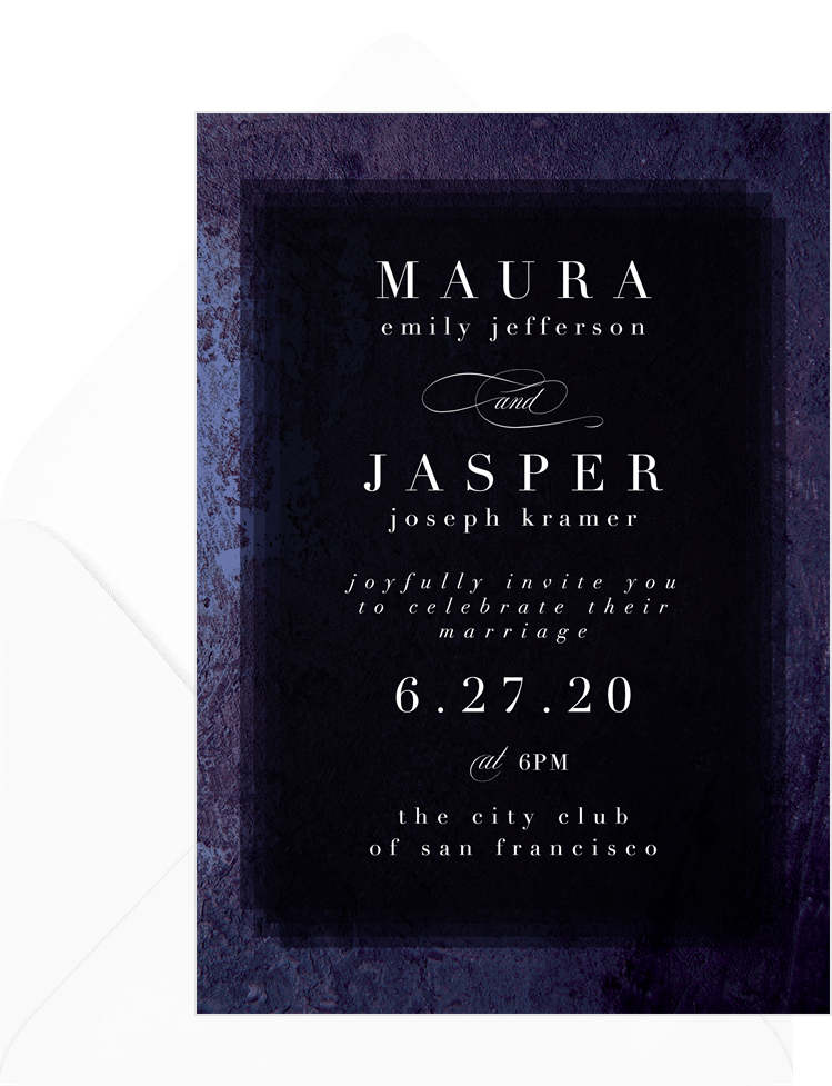 Statement Stone Invitations