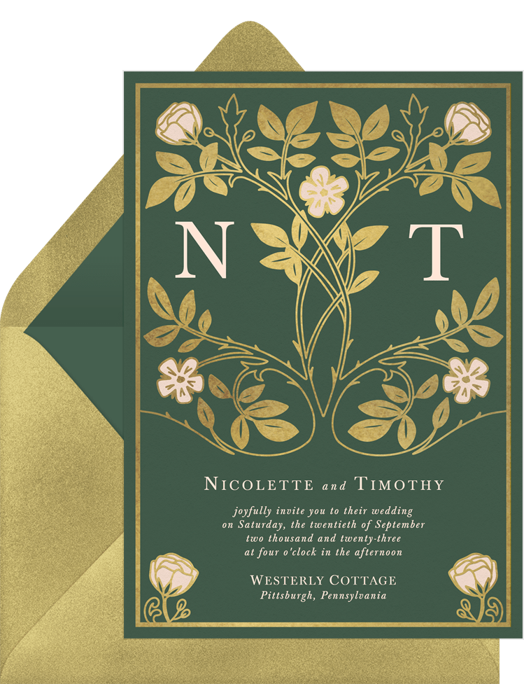 Storybook Art Nouveau Invitations