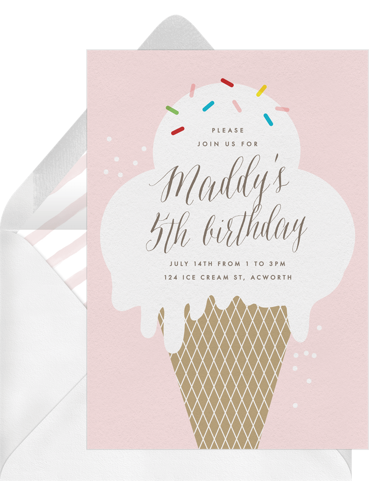 Sweet Treat Invitations in Green