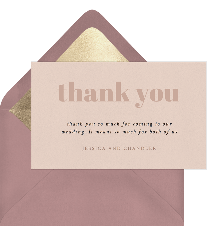 Take Center Stage Thank You Notes | Greenvelope.com