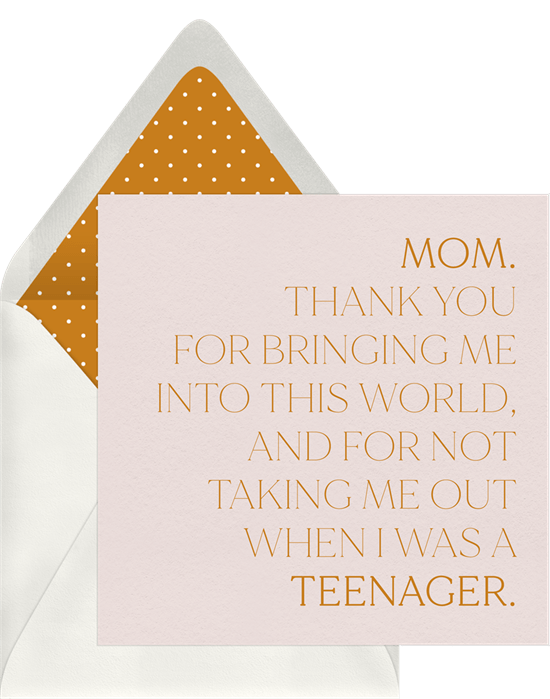 Thanks Mom Cards Greenvelope Com