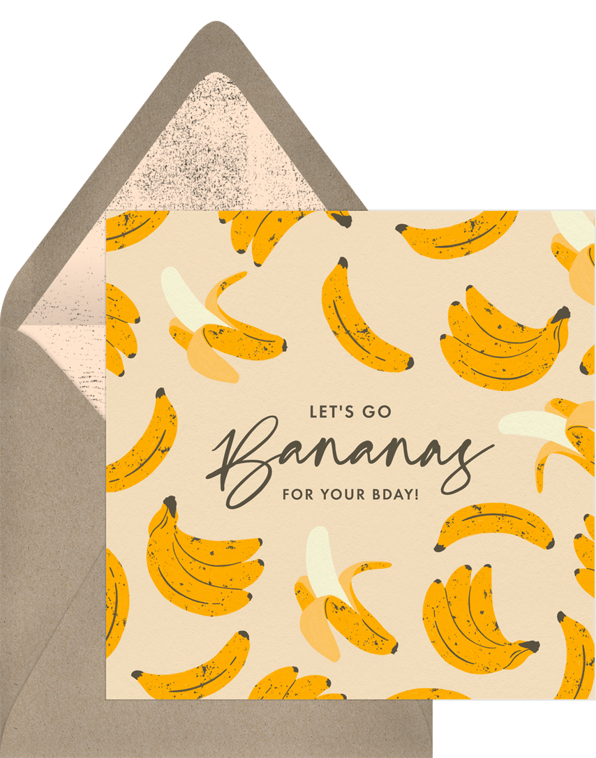 Things Are Bananas Cards in Grey