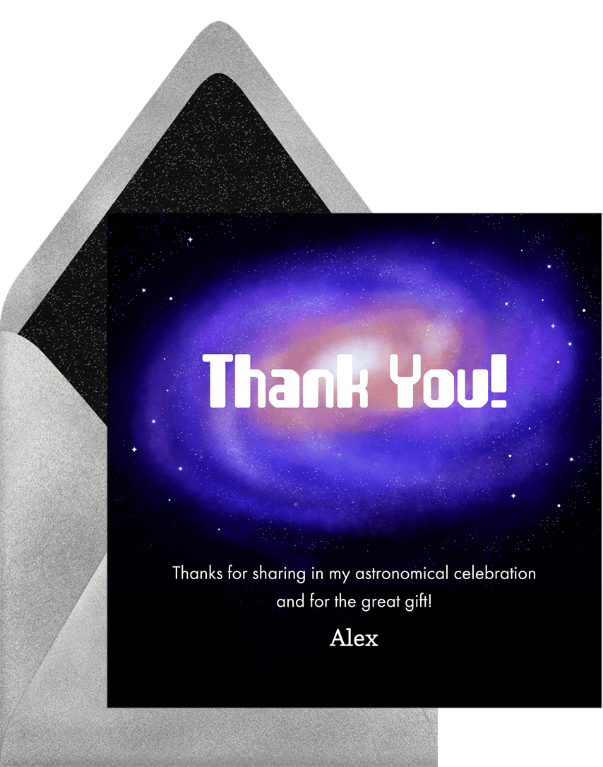 To Infinity And Beyond Thank You Notes Greenvelope Com