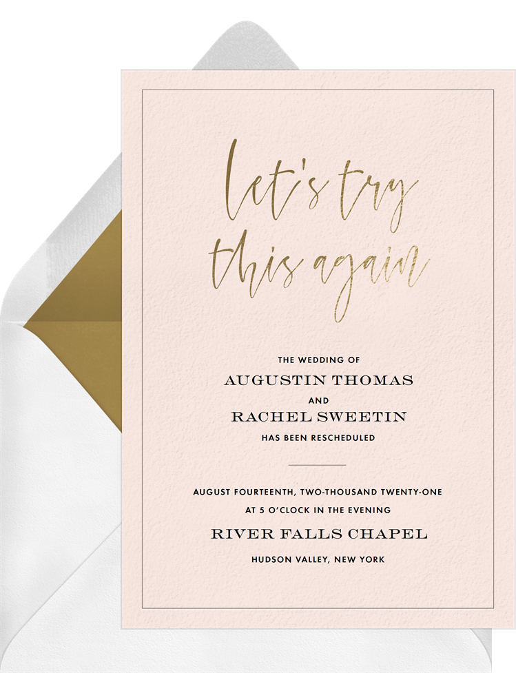 Try Again Invitations | Greenvelope.com