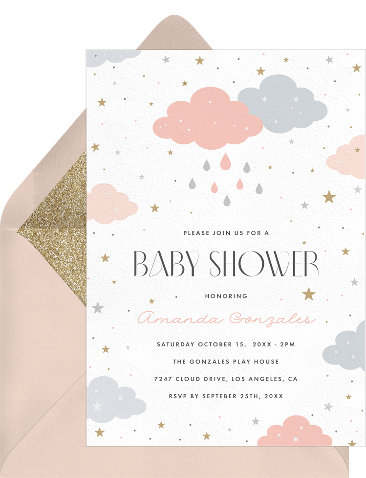 Twinkly Shower Invitations