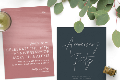 Blog - Toast the (Still) Happy Couple With These 9 Anniversary Invitations