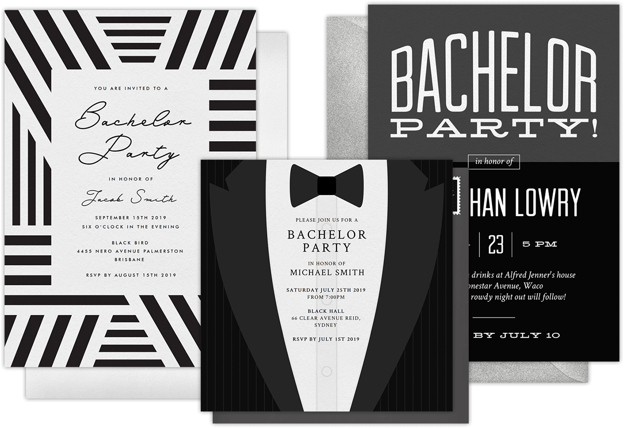 Email Online Bachelor Party Invitations that WOW!