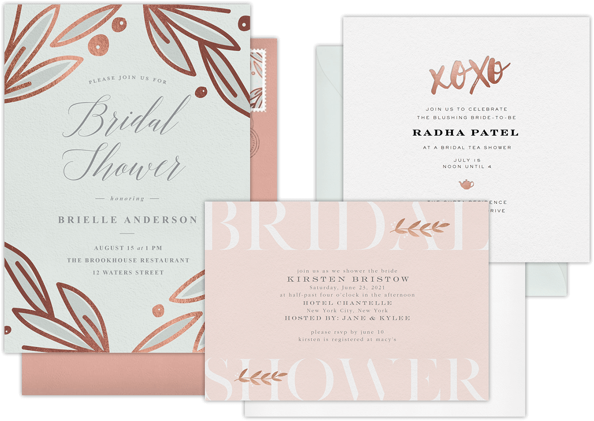 Email Online Bridal Shower Invitations that WOW! | Greenvelope.com