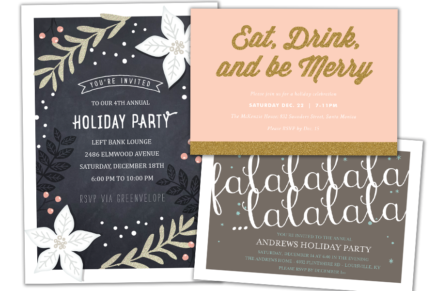 Email Online Holiday Invitations that WOW!  Greenvelope.com