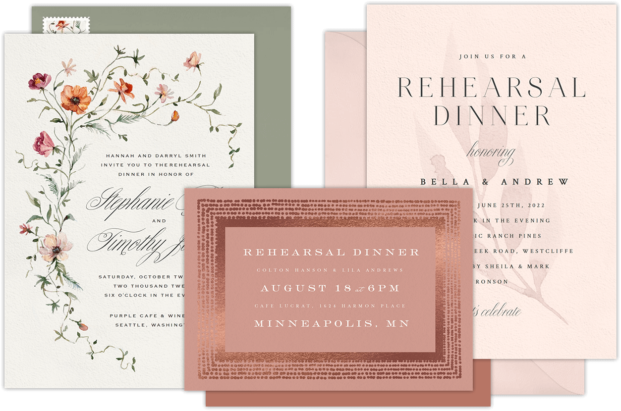 Email Online Rehearsal Dinner Invitations that WOW! | Greenvelope.com